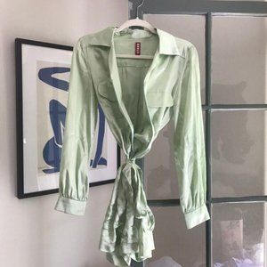 Staud Green Silk Jumpsuit